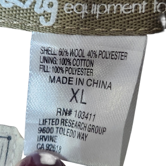 Lifted Research Group Vest Mens XL Wool Blend Snap Brown Blue LRG - Picture 11 of 11